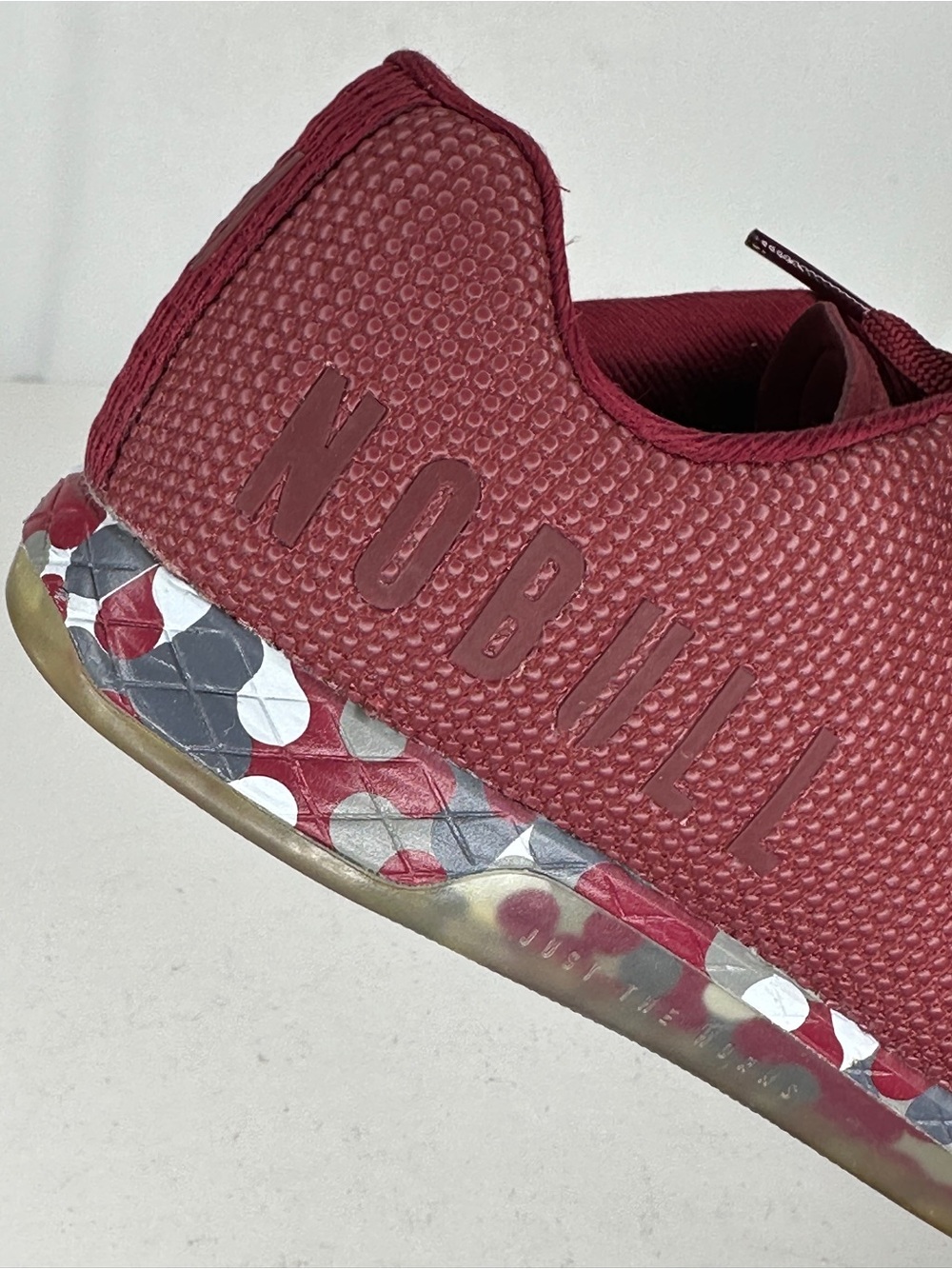 NOBULL Cabernet Maroon Burgundy Radial Trainers Lace Up Shoes
Sz 8 - Picture 4 of 8